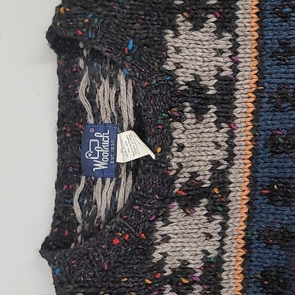 Wool rich 100% wool knit  tribal/Aztec print - Picture 5 of 9